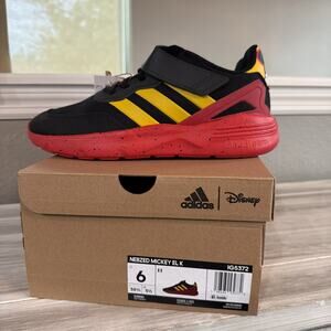 Adidas Nebzed Mickey EL K Disney Unisex Kids Sneaker US 6 Black Red Yellow